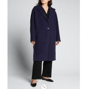 Proenza Schouler Hooded Wool & Cashmere Blend Double Face Coat Size XS NEW
